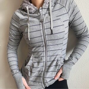 Lululemon Athletica Gray Striped Hoodie